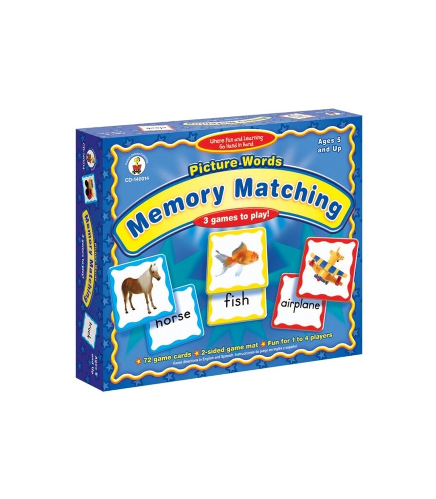 Picture Words Memory Matching