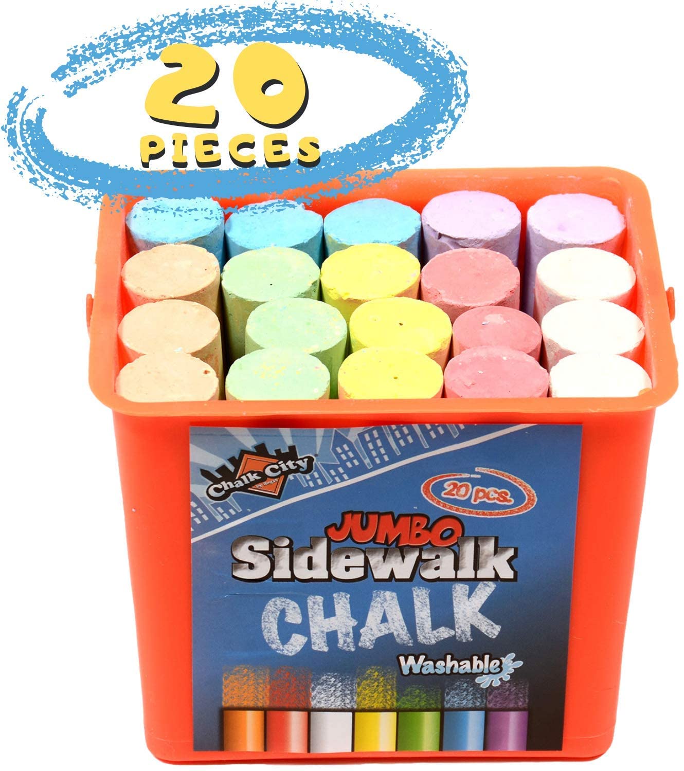 Sidewalk Chalk Jumbo 4″ (20 Pc) – The Teacher's Trunk