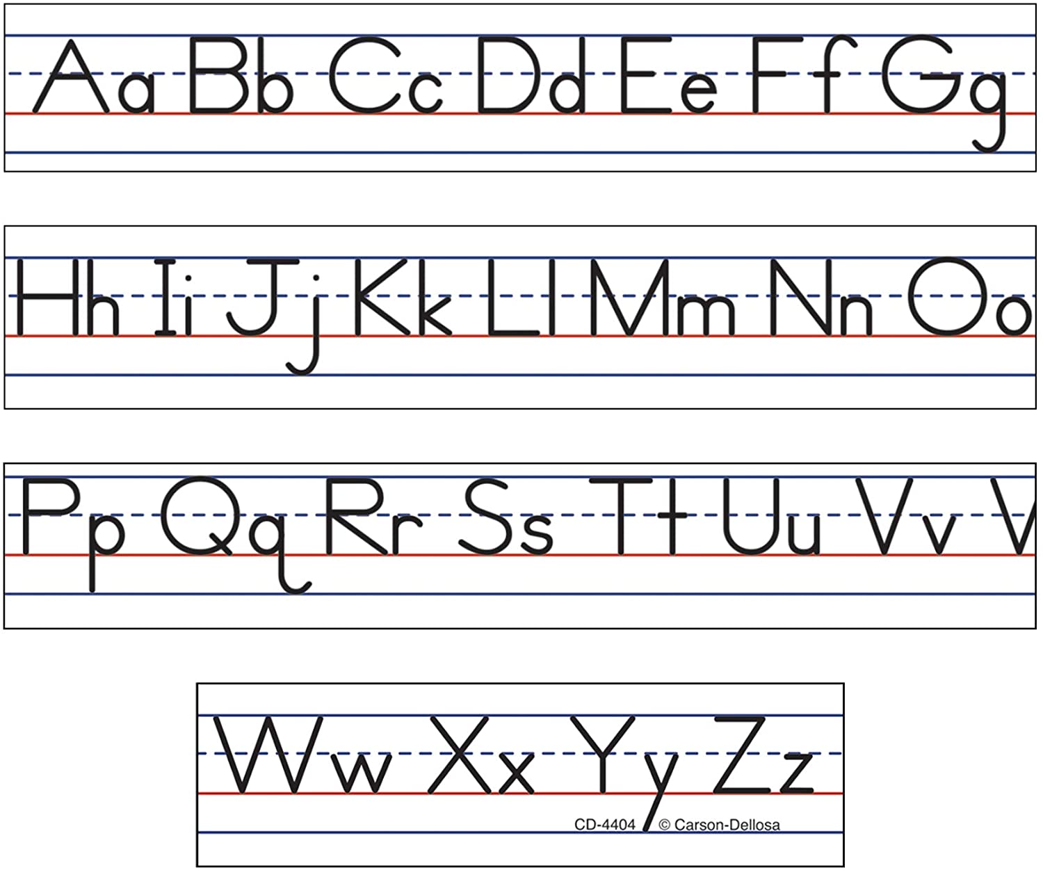 Manuscript Alphabet Desk Tapes – The Teacher's Trunk