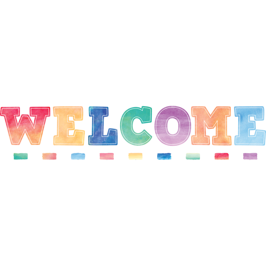 Watercolour Welcome Bulletin Board – The Teacher's Trunk