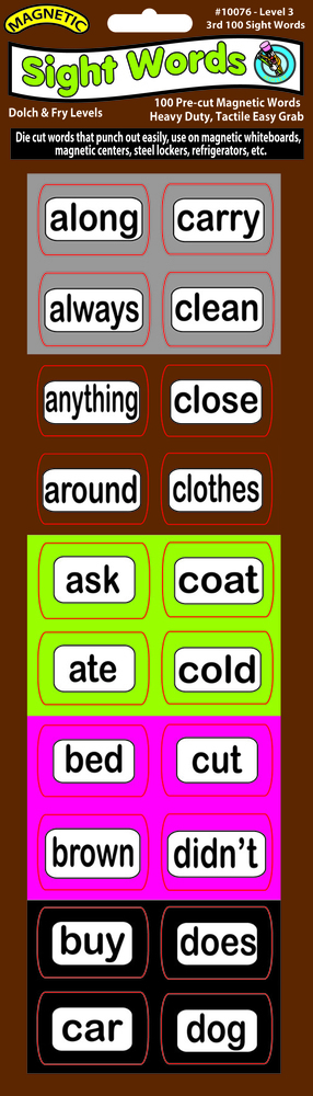 Magnetic Sight Words Level 3 – The Teacher's Trunk