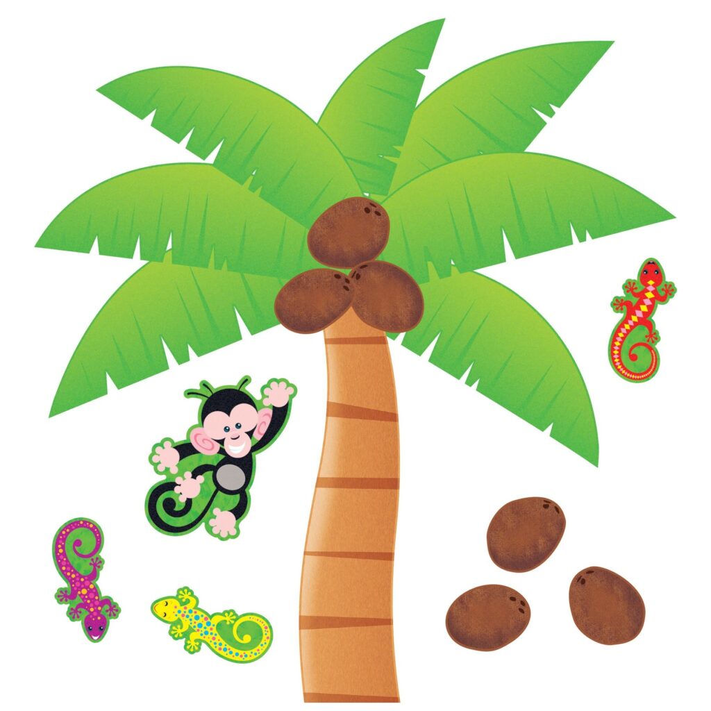 Palm Tree Bulletin Board Set