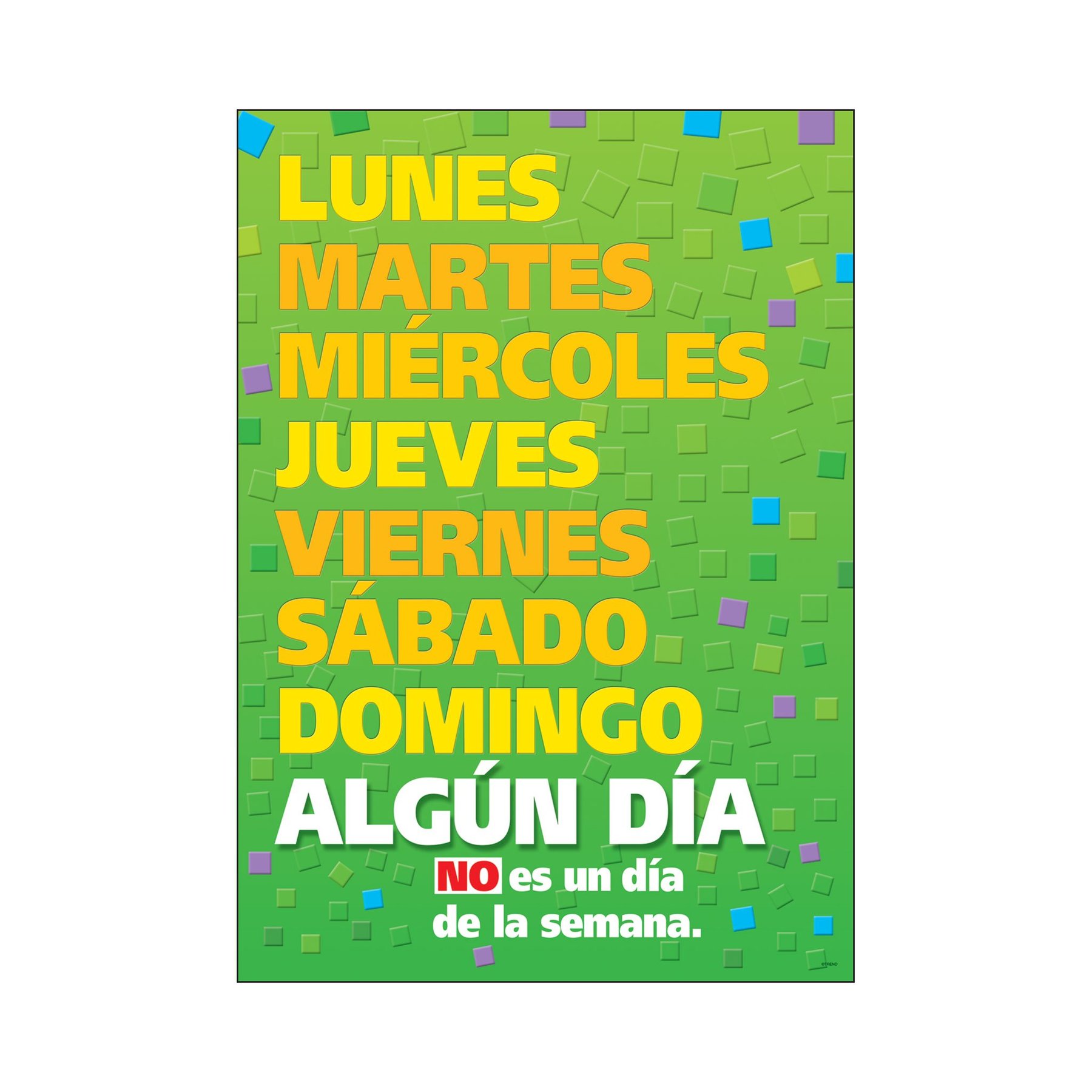 Days of the Week - Spanish Language Poster