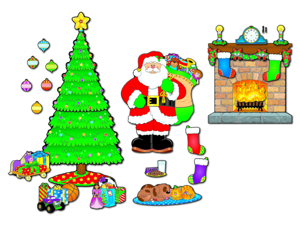 Christmas Scene Bulletin Board Set