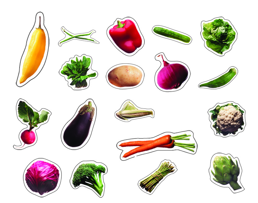 Vegetables Shape Stickers – The Teacher's Trunk