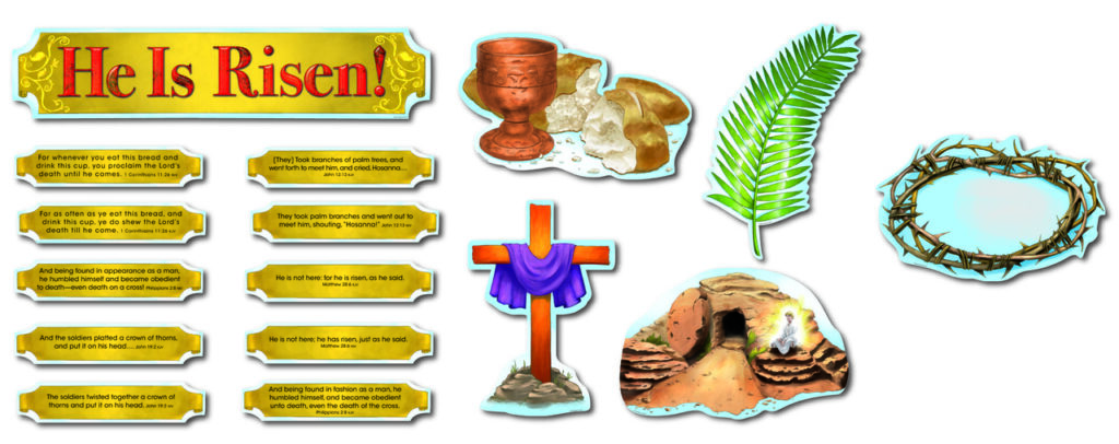 He Is Risen! Bulletin Board Set