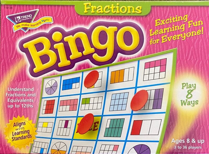 Fractions Bingo Game