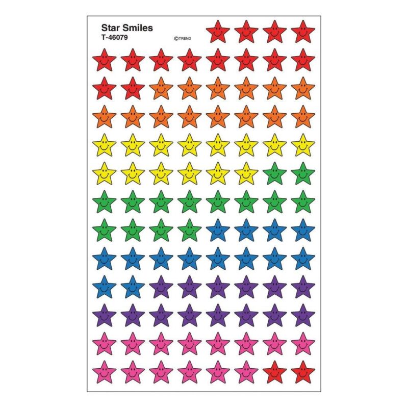 Star Smiles Supershape Stickers - Image 2