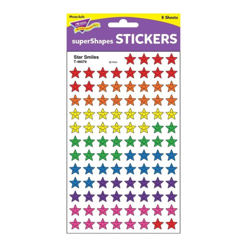 Star Smiles Supershape Stickers