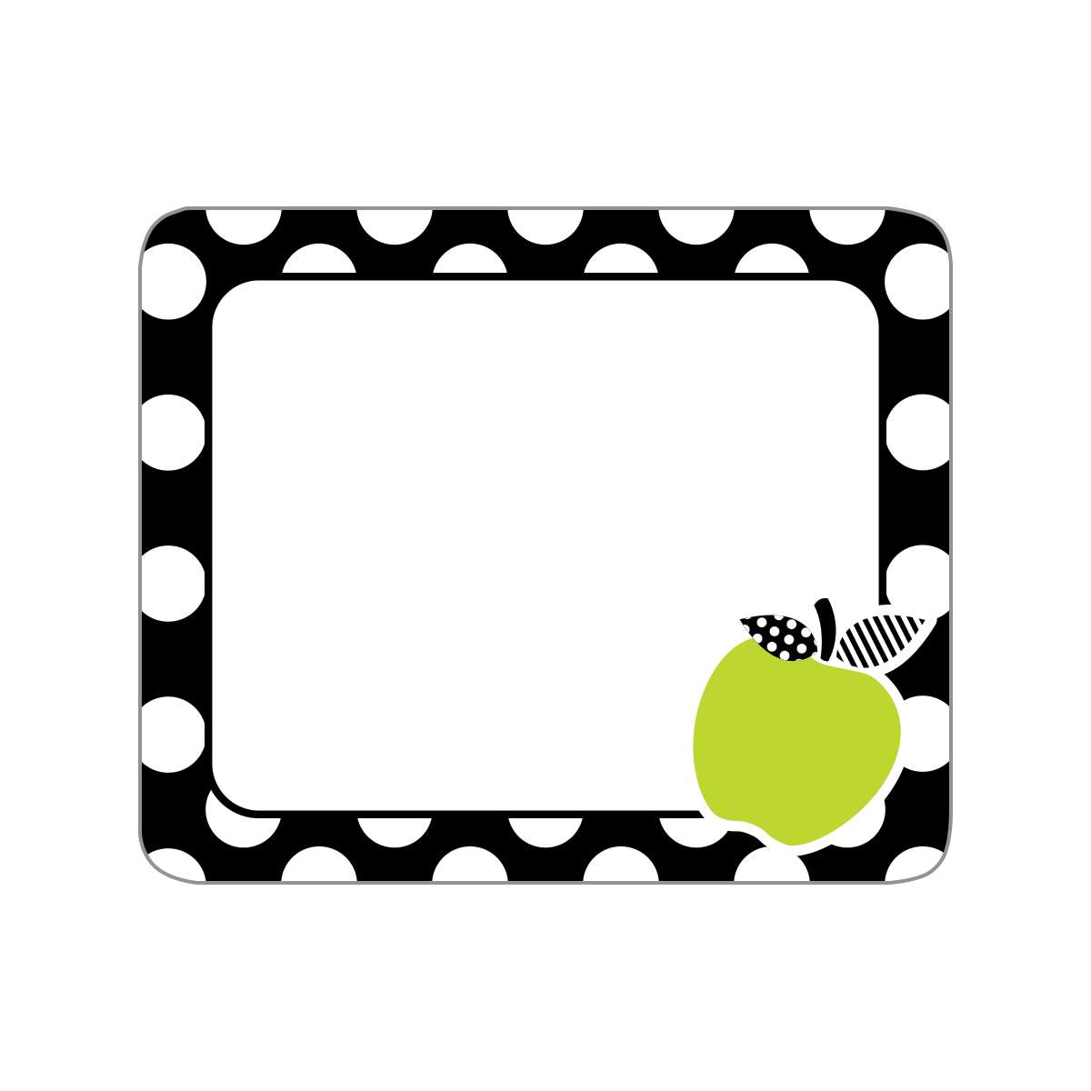 School Girl Apple Name Tags – The Teacher's Trunk